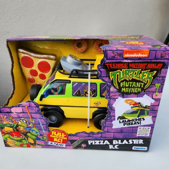 NEW TMNT RC Car Van Remote Control Teenage Mutant Ninja Turtles Toy Pizza Blaste - Picture 9 of 16